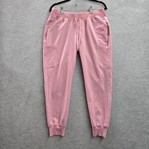 Mandala Women Scrub Pants S Pink Equa-Tek Technology Jogger Pocket 26"